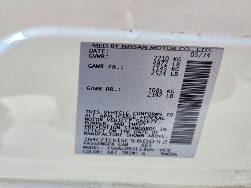 Продажа на аукционе авто 2025 Nissan Leaf, vin: 1N4CZ1CV1SC560052, номер лота: 62495026