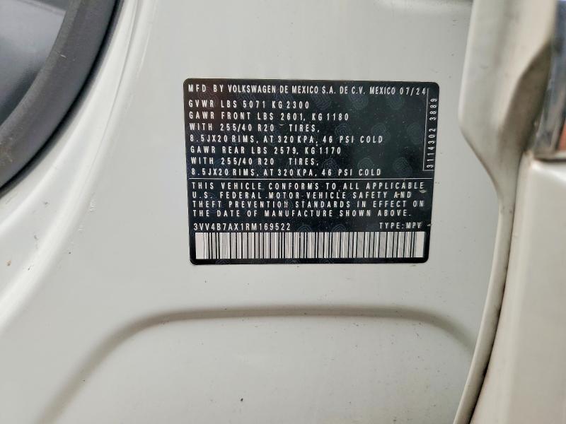Продаж на аукціоні авто 2024 Volkswagen Tiguan, vin: 3VV4B7AX1RM169522, номер лоту: 61368806