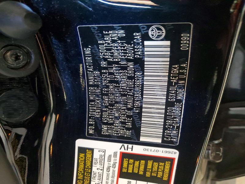 60762126 :رقم المزاد ، 4T1BK1EB2JU286278 vin ، 2018 Toyota Avalon مزاد بيع