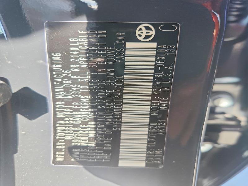 Продажа на аукционе авто 2026 Toyota Corolla, vin: 5YFB4MDE0TP477080, номер лота: 61540026