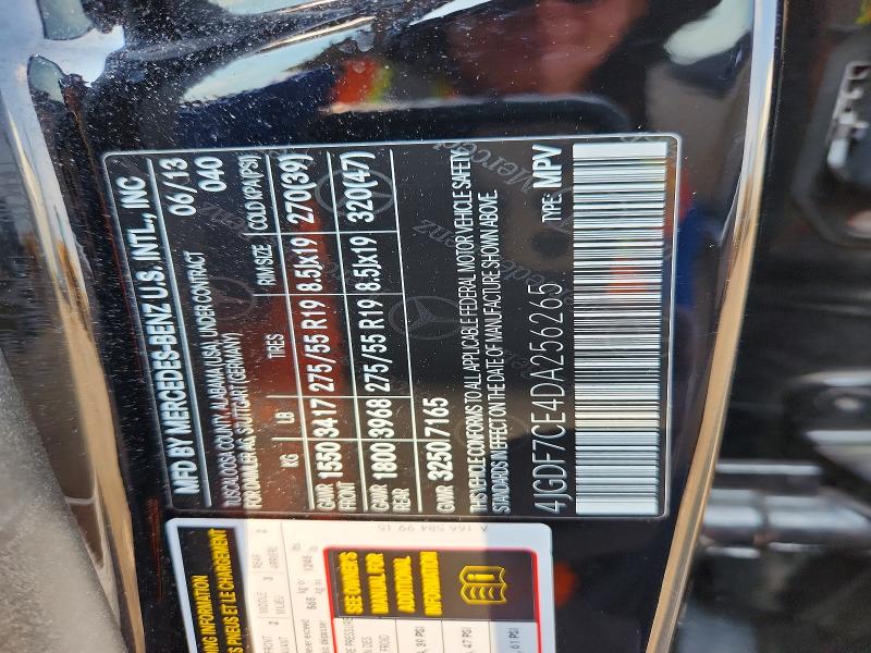 Продаж на аукціоні авто 2013 Mercedes-benz Gl, vin: 4JGDF7CE4DA256265, номер лоту: 62508626