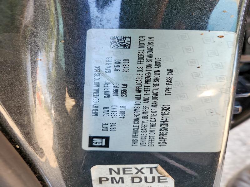 Продаж на аукціоні авто 2017 Buick Verano, vin: 1G4PR5SK3H4115921, номер лоту: 61719366