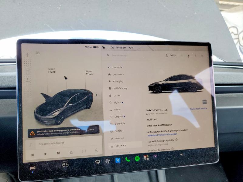 Продажа на аукционе авто 2024 Tesla Model 3, vin: 5YJ3E1EA1RF845864, номер лота: 62095326
