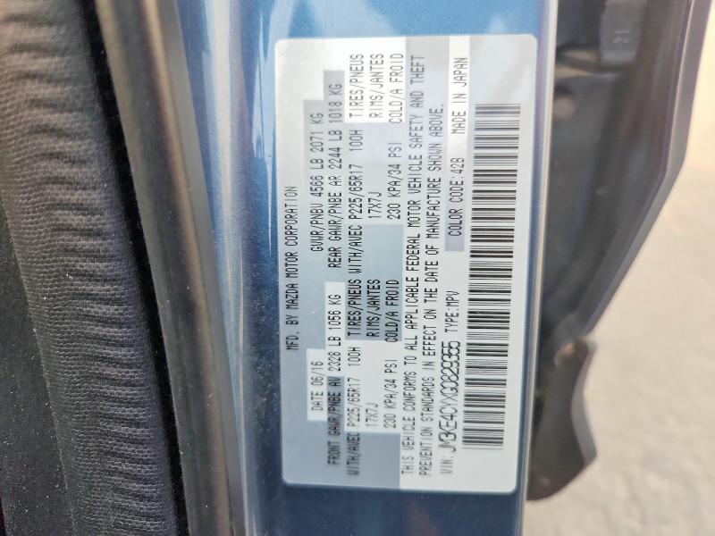 Aukcja sprzedaży 2016 Mazda Cx-5, vin: JM3KE4CYXG0829355, numer aukcji: 60801266