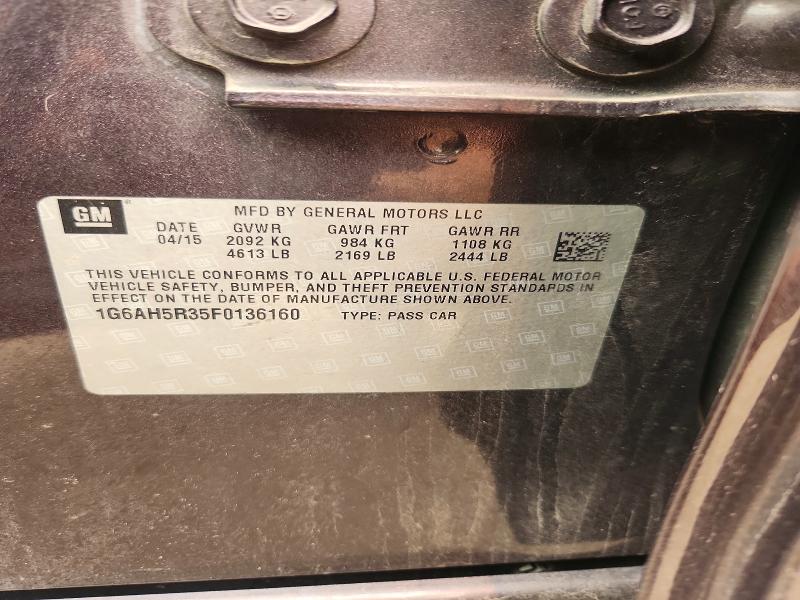Продаж на аукціоні авто 2015 Cadillac Ats, vin: 1G6AH5R35F0136160, номер лоту: 61218856