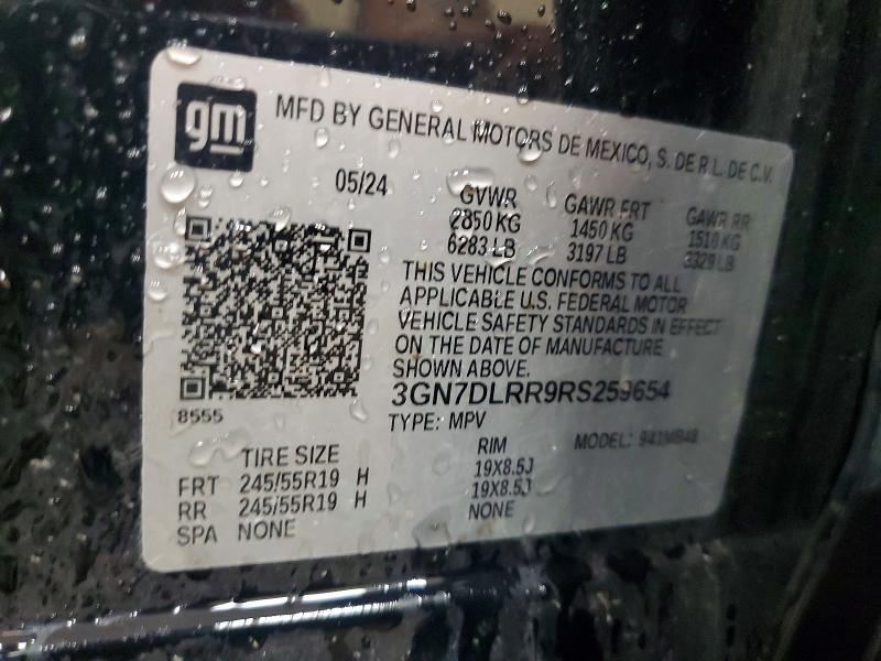 Aukcja sprzedaży 2024 Chevrolet Equinox, vin: 3GN7DLRR9RS259654, numer aukcji: 59193546