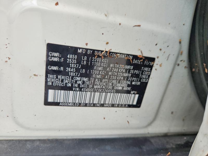 61313116 :رقم المزاد ، 4S4BSETC0K3268565 vin ، 2019 Subaru Outback مزاد بيع