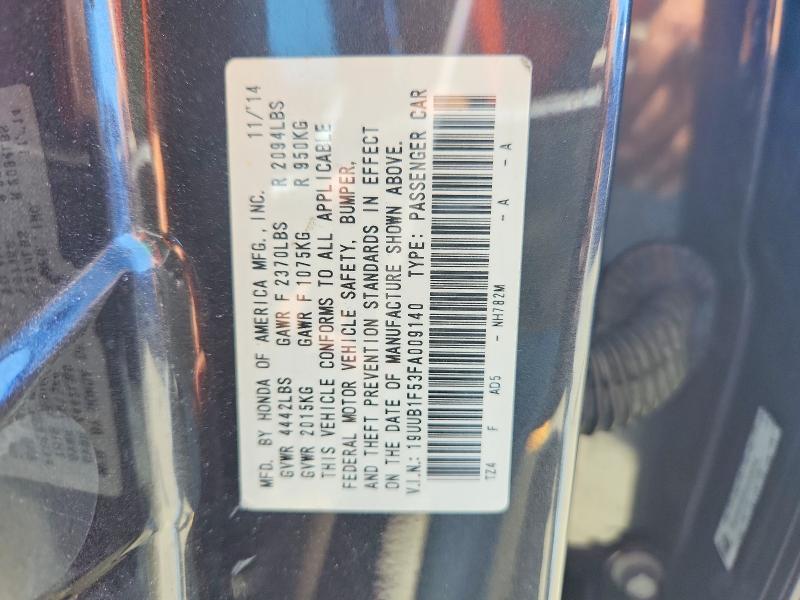 2015 Acura Tlx მანქანა იყიდება აუქციონზე, vin: 19UUB1F53FA009140, აუქციონის ნომერი: 62077786