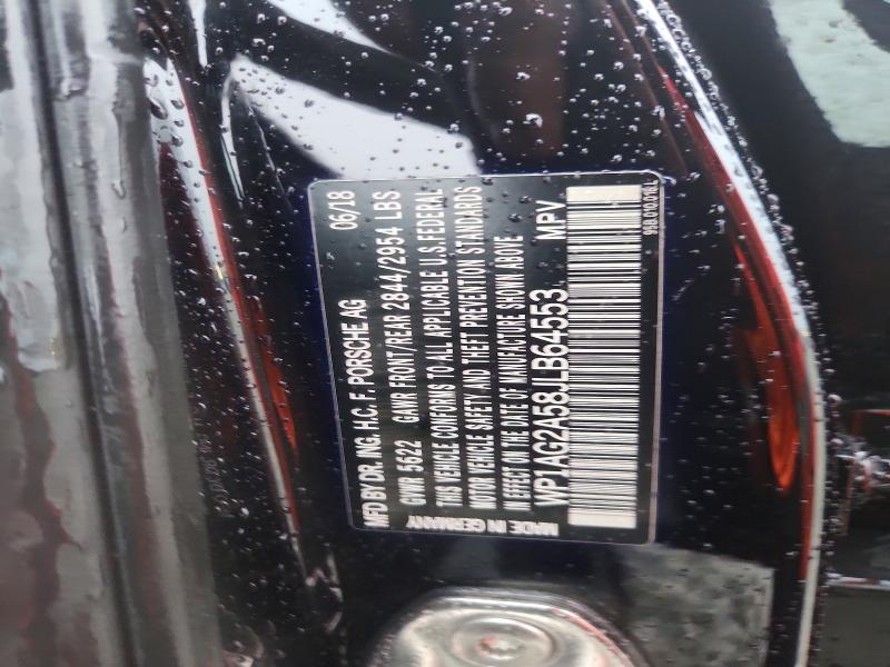 62319196 :رقم المزاد ، WP1AG2A58JLB64553 vin ، 2018 Porsche Macan مزاد بيع