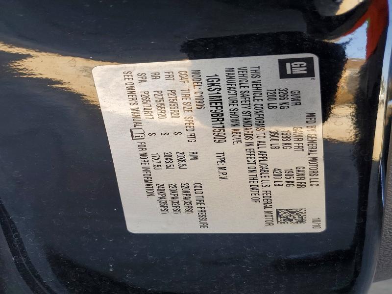 2011 Gmc Yukon Xl მანქანა იყიდება აუქციონზე, vin: 1GKS1MEF9BR175909, აუქციონის ნომერი: 58435536