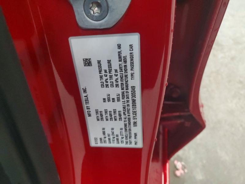 Продажа на аукционе авто 2022 Tesla Model 3, vin: 5YJ3E1EB9NF305049, номер лота: 63295396