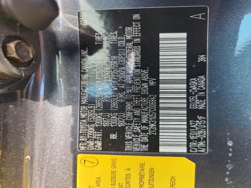 Aukcja sprzedaży 2007 Lexus Rx, vin: 2T2HK31U57C006842, numer aukcji: 59604126
