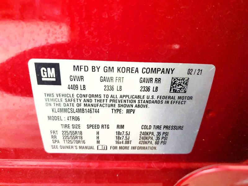 Aukcja sprzedaży 2021 Buick Encore Gx, vin: KL4MMCSL4MB146744, numer aukcji: 62629546