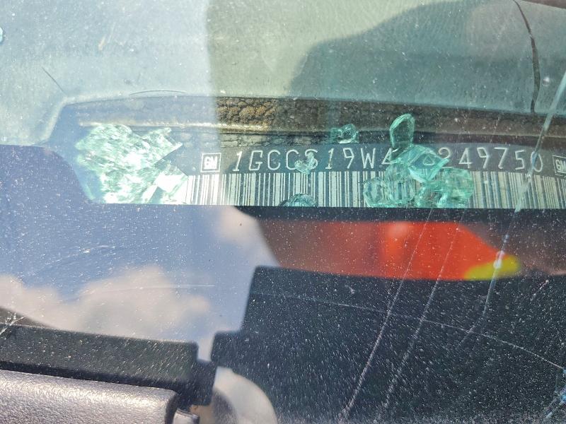 Aukcja sprzedaży 2001 Chevrolet S Truck, vin: 1GCCS19W418249750, numer aukcji: 60369236