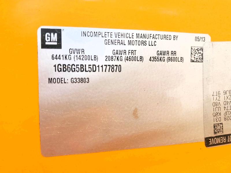 2013 Collins Bantam G4500 მანქანა იყიდება აუქციონზე, vin: 1GB6G5BL5D1177870, აუქციონის ნომერი: 60429266