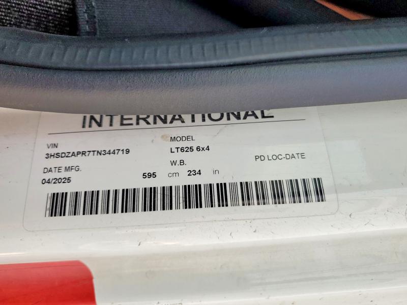 Продажа на аукционе авто 2026 International Lt625, vin: 3HSDZAPR7TN344719, номер лота: 63043116