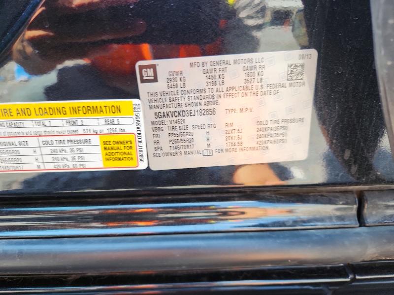 2014 Buick Enclave მანქანა იყიდება აუქციონზე, vin: 5GAKVCKD3EJ182856, აუქციონის ნომერი: 61010936