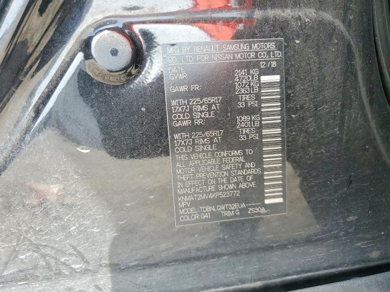 Продаж на аукціоні авто 2019 Nissan Rogue, vin: KNMAT2MV4KP523772, номер лоту: 61923056