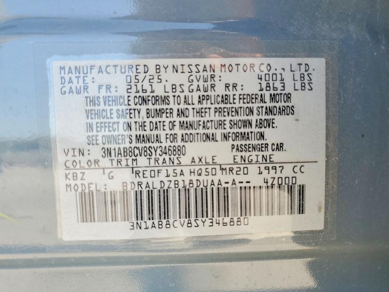 60315786 :رقم المزاد ، 3N1AB8CV8SY346880 vin ، 2025 Nissan Sentra مزاد بيع