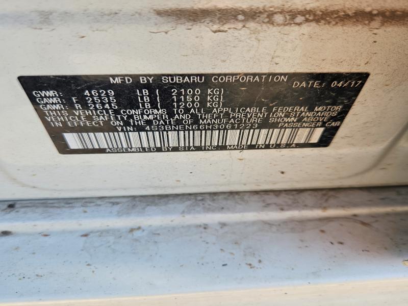 Aukcja sprzedaży 2017 Subaru Legacy, vin: 4S3BNEN66H3061223, numer aukcji: 62229386