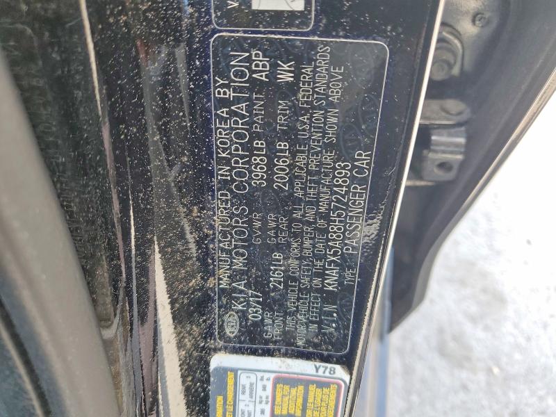 Продаж на аукціоні авто 2017 Kia Forte, vin: KNAFX5A88H5724893, номер лоту: 58352216