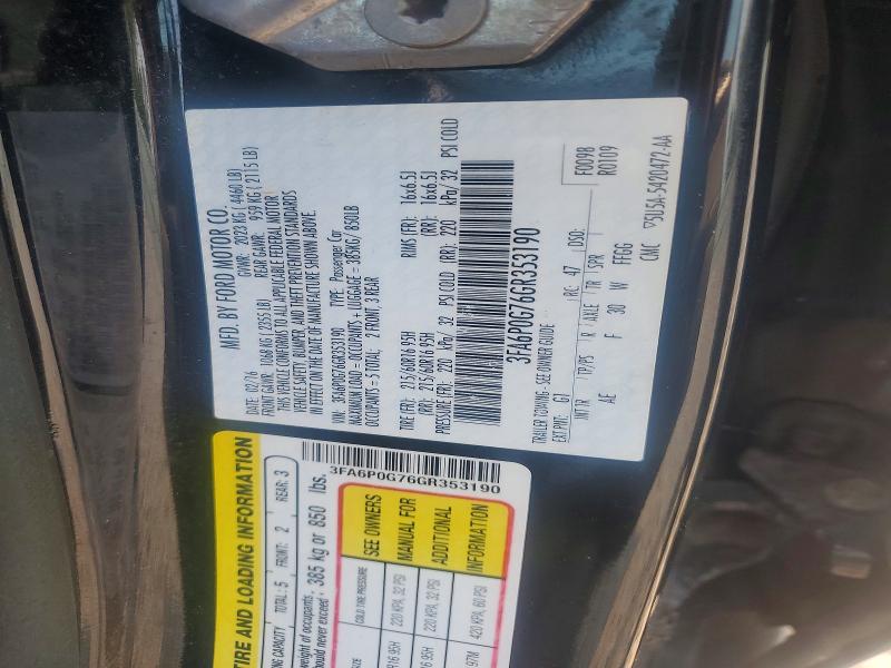 2016 Ford Fusion მანქანა იყიდება აუქციონზე, vin: 3FA6P0G76GR353190, აუქციონის ნომერი: 61984116