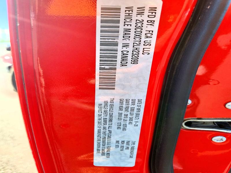 Auction sale of the 2020 Dodge Charger, vin: 2C3CDXCT2LH232099, lot number: 61022206