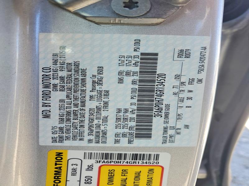 Продаж на аукціоні авто 2016 Ford Fusion, vin: 3FA6P0H74GR134520, номер лоту: 62674186