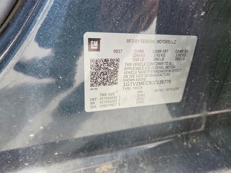 Aukcja sprzedaży 2018 Gmc Sierra, vin: 1GTV2MEC9JZ135775, numer aukcji: 61329866