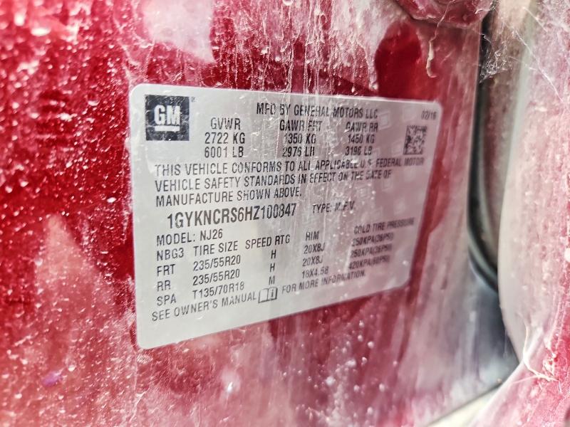 Продаж на аукціоні авто 2017 Cadillac Xt5, vin: 1GYKNCRS6HZ100847, номер лоту: 58790456