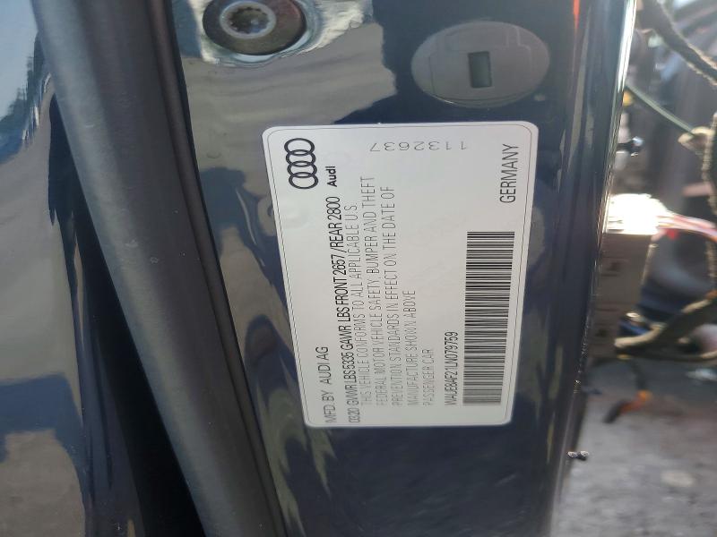 Aukcja sprzedaży 2020 Audi A6, vin: WAUE8AF21LN079759, numer aukcji: 62343726