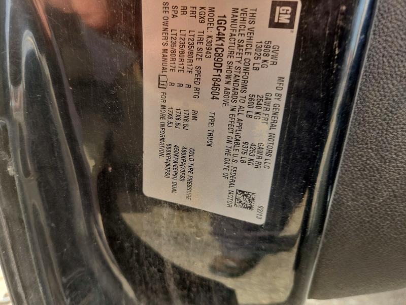 2013 Chevrolet Silverado მანქანა იყიდება აუქციონზე, vin: 1GC4K1C89DF184604, აუქციონის ნომერი: 59110196