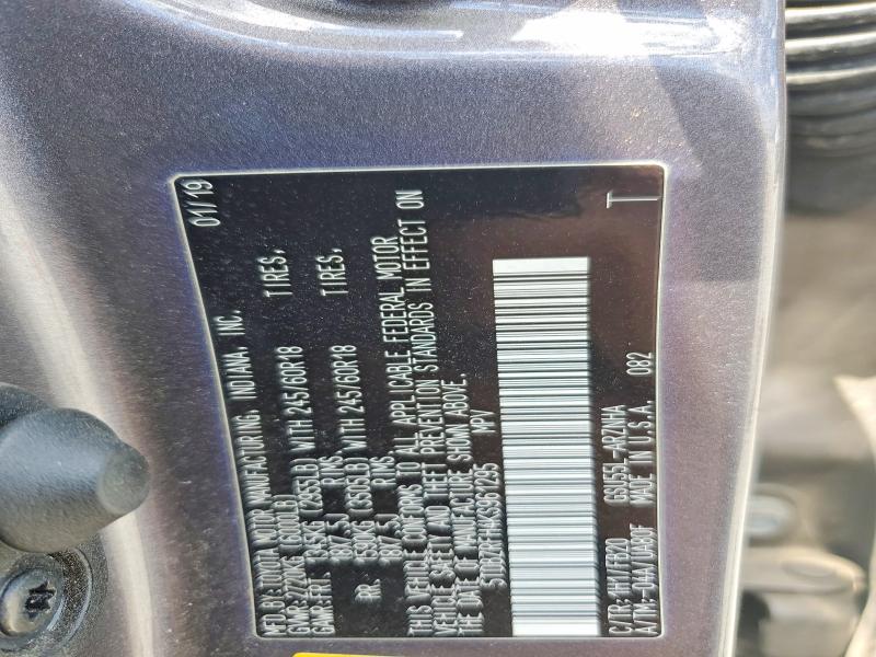 59917516 :رقم المزاد ، 5TDBZRFH4KS961295 vin ، 2019 Toyota Highlander مزاد بيع