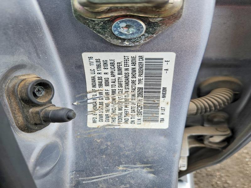 Aukcja sprzedaży 2017 Honda Civic, vin: 19XFC2F71HE206058, numer aukcji: 61537946
