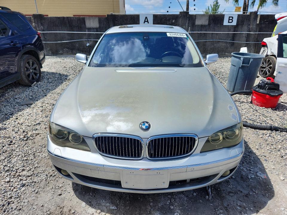 2006 Bmw 750 მანქანა იყიდება აუქციონზე, vin: WBAHN83556DT60972, აუქციონის ნომერი: 63466366