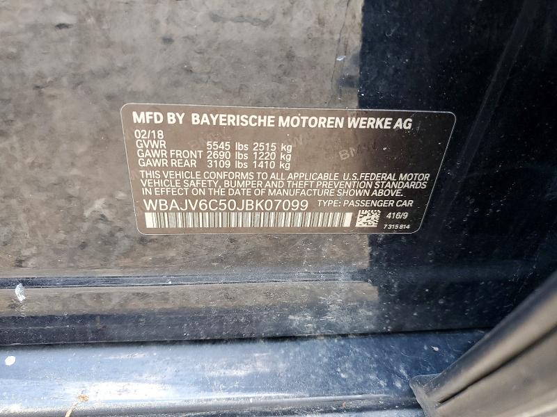 2018 Bmw 640 მანქანა იყიდება აუქციონზე, vin: WBAJV6C50JBK07099, აუქციონის ნომერი: 62093806