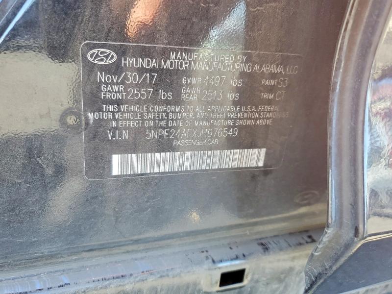 Продаж на аукціоні авто 2018 Hyundai Sonata, vin: 5NPE24AFXJH676549, номер лоту: 61201226
