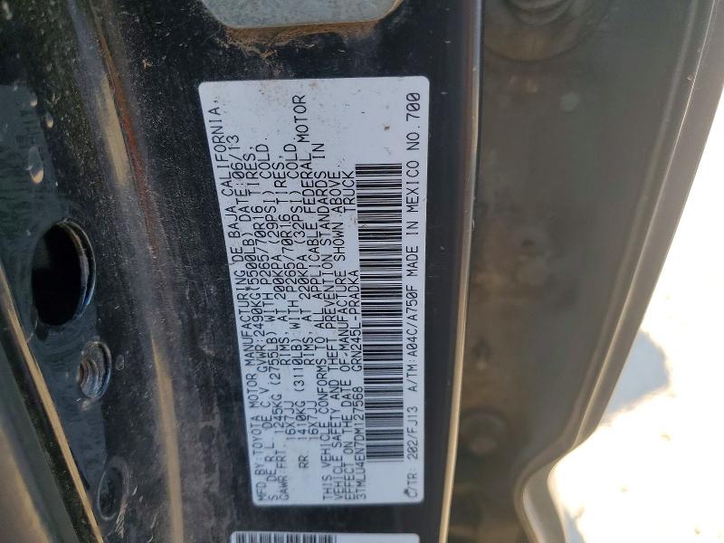 Aukcja sprzedaży 2013 Toyota Tacoma, vin: 3TMLU4EN7DM127568, numer aukcji: 60246766