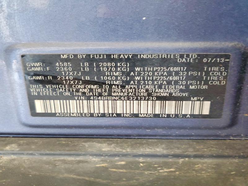 Aukcja sprzedaży 2014 Subaru Outback, vin: 4S4BRBNC6E3213730, numer aukcji: 61129596