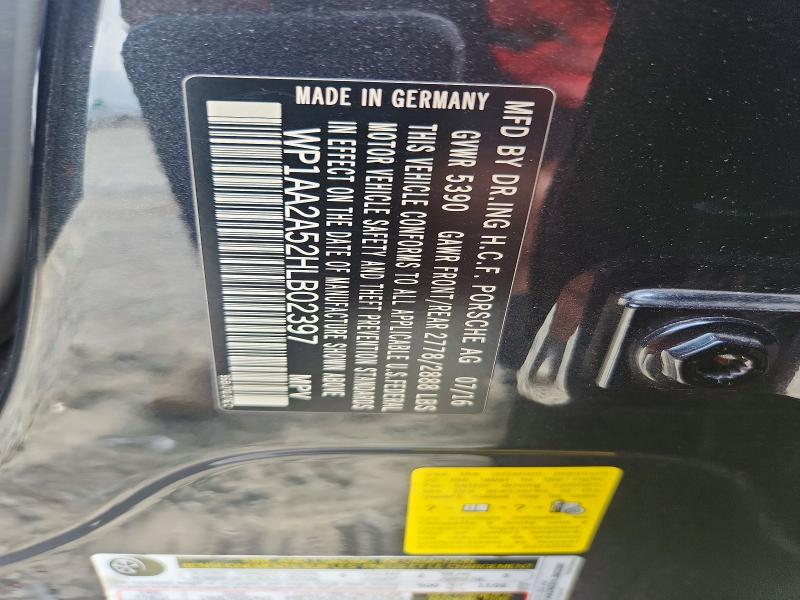 Aukcja sprzedaży 2017 Porsche Macan, vin: WP1AA2A52HLB02397, numer aukcji: 61774376