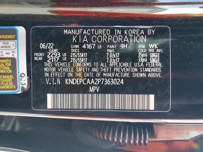 Продажа на аукционе авто 2023 Kia Seltos, vin: KNDEPCAA2P7363024, номер лота: 61762366