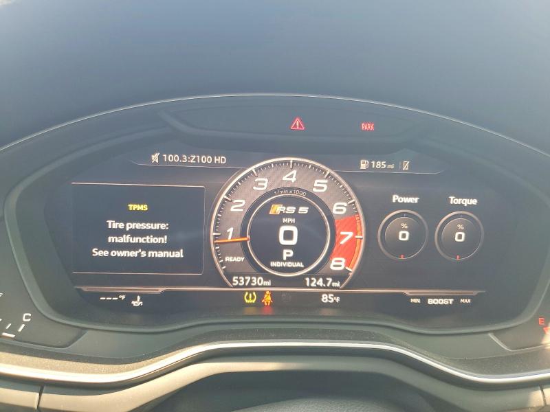 2019 Audi Rs5 მანქანა იყიდება აუქციონზე, vin: WUABWCF53KA900273, აუქციონის ნომერი: 61696516