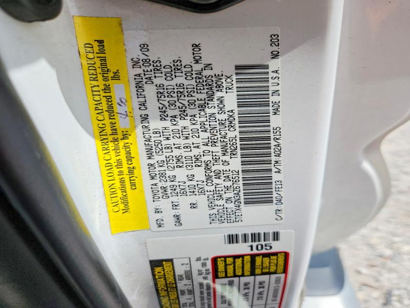 60916646 :رقم المزاد ، 5TETX4GN3AZ676512 vin ، 2010 Toyota Tacoma مزاد بيع