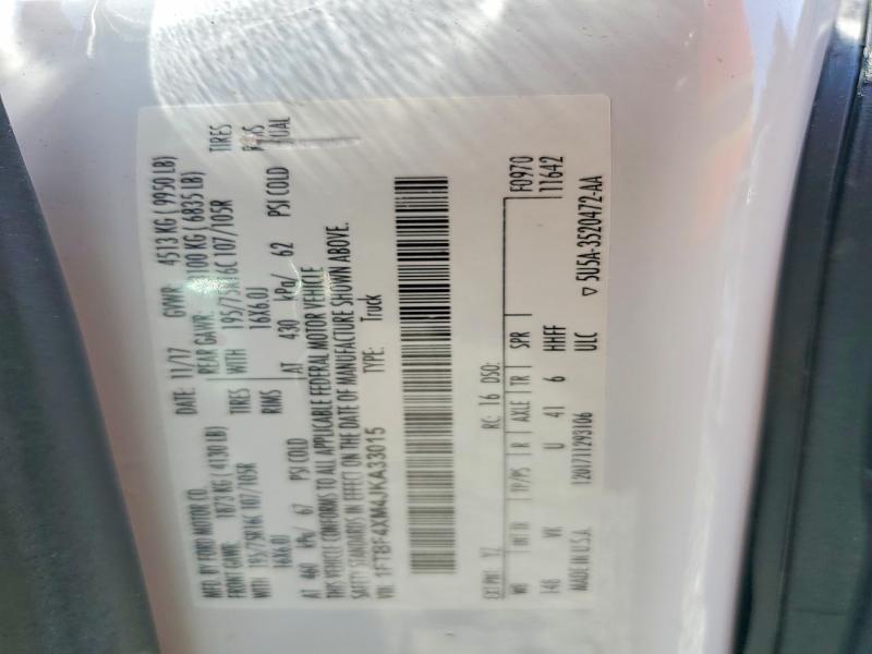 62064906 :رقم المزاد ، 1FTBF4XM4JKA33015 vin ، 2018 Ford Transit مزاد بيع