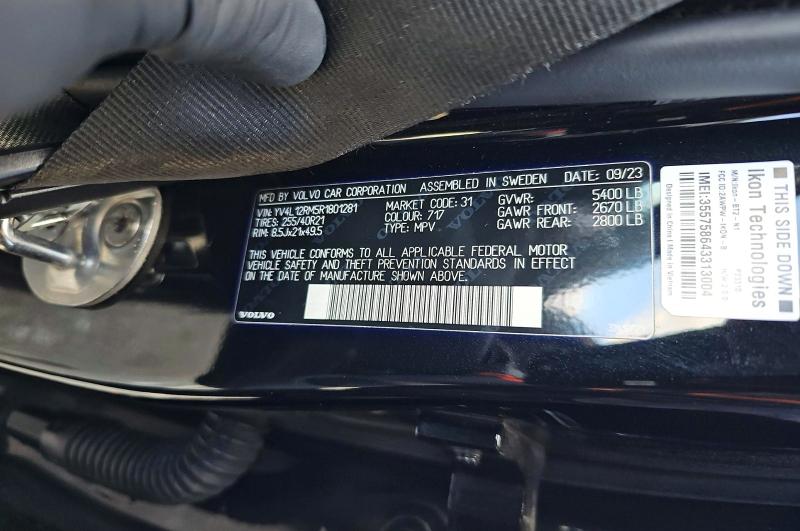 Продаж на аукціоні авто 2024 Volvo Xc60, vin: YV4L12RM5R1801281, номер лоту: 60479186
