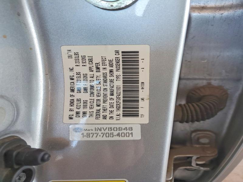 Aukcja sprzedaży 2015 Honda Accord, vin: 1HGCR2F5XFA021931, numer aukcji: 62659766