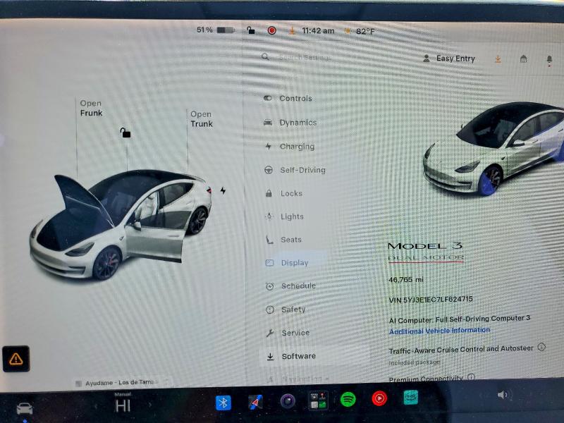 Продажа на аукционе авто 2020 Tesla Model 3, vin: 5YJ3E1EC7LF624715, номер лота: 60196186
