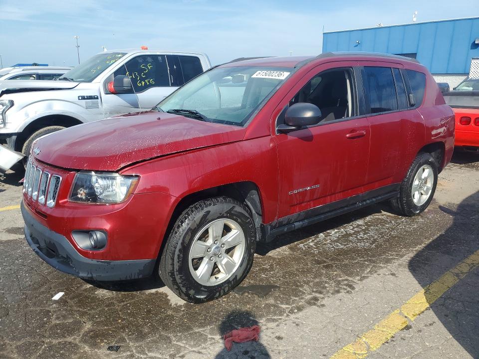 2015 Jeep Compass მანქანა იყიდება აუქციონზე, vin: 1C4NJCBA7FD250458, აუქციონის ნომერი: 61500236