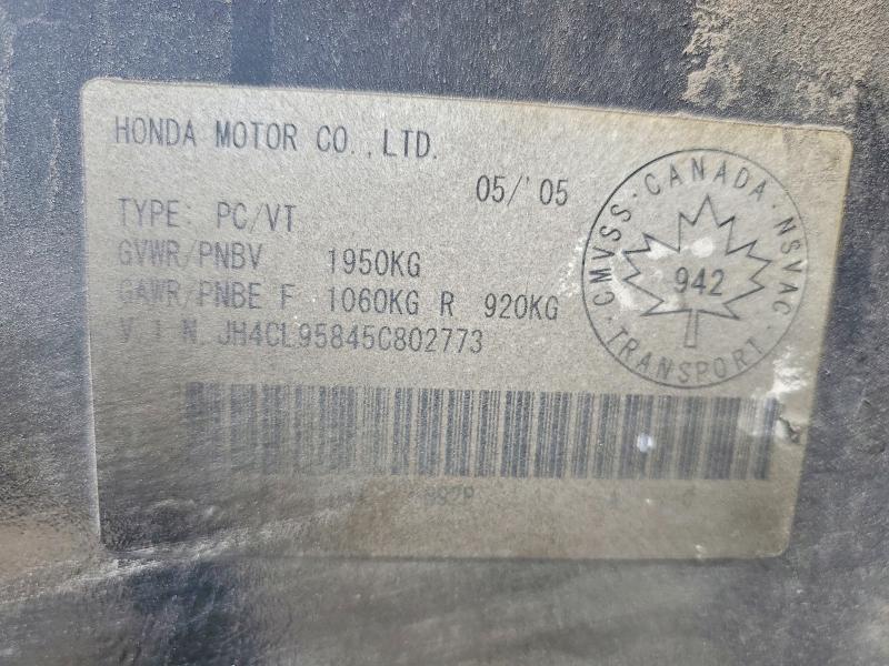 Продажа на аукционе авто 2005 Acura Tsx, vin: JH4CL95845C802773, номер лота: 60113996