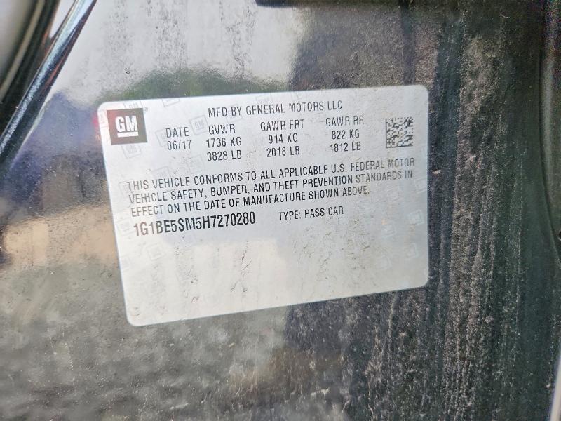 Aukcja sprzedaży 2017 Chevrolet Cruze, vin: 1G1BE5SM5H7270280, numer aukcji: 61364106